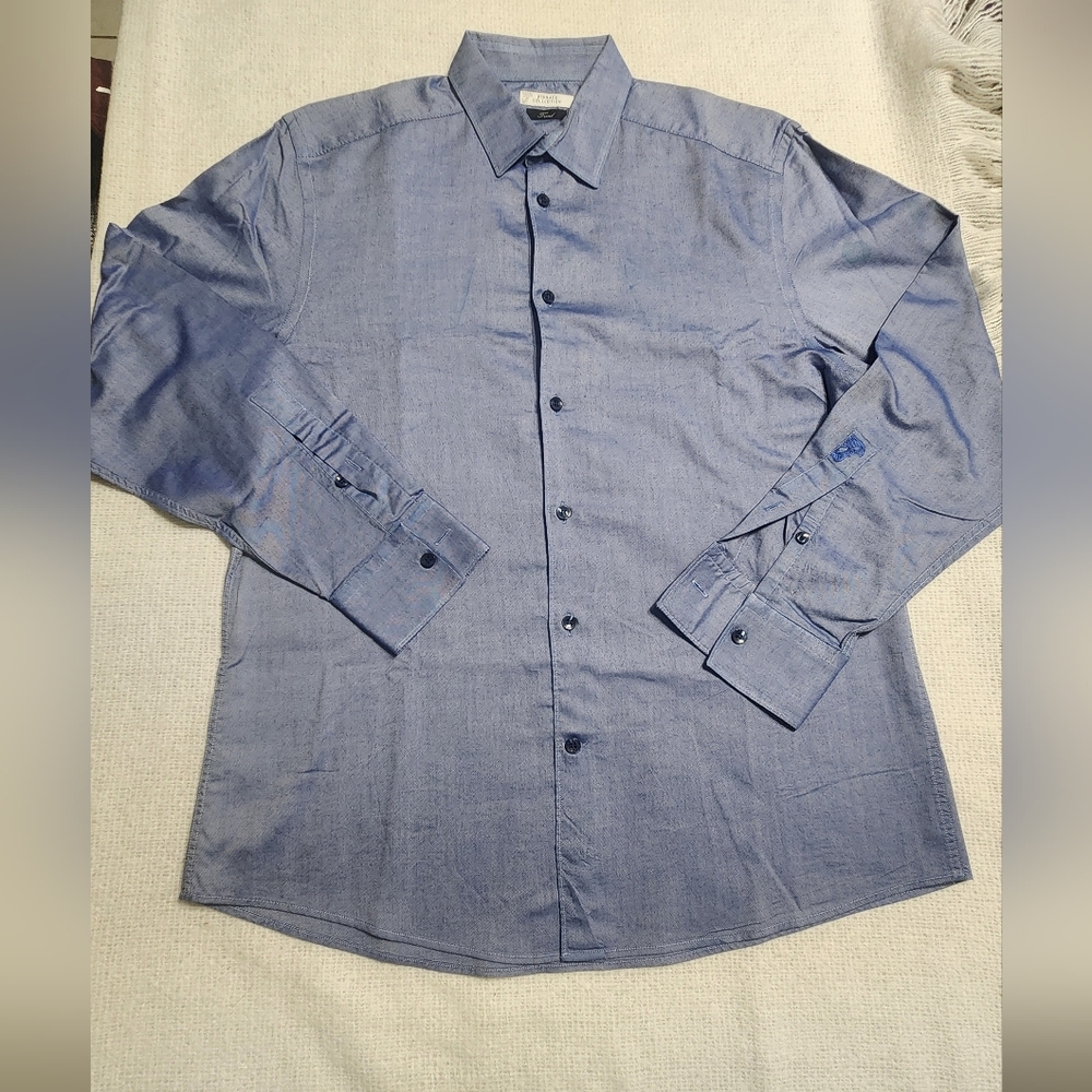 Versace Collection Trend Light Blue Dress Shirt Size 41